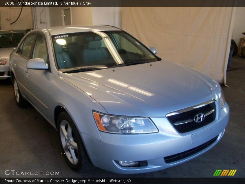 Silver Blue / Gray 2008 Hyundai Sonata Limited