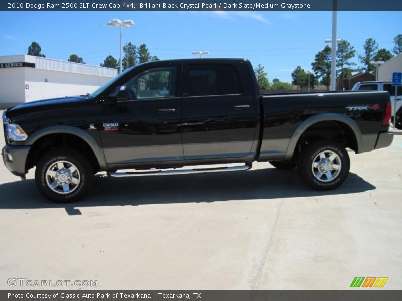Brilliant Black Crystal Pearl / Dark Slate/Medium Graystone 2010 Dodge Ram 2500 SLT Crew Cab 4x4