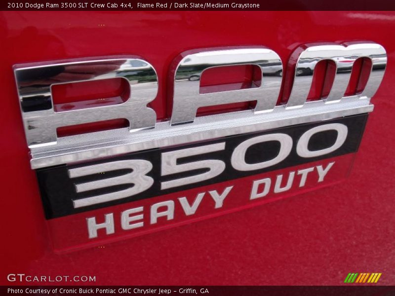 Flame Red / Dark Slate/Medium Graystone 2010 Dodge Ram 3500 SLT Crew Cab 4x4
