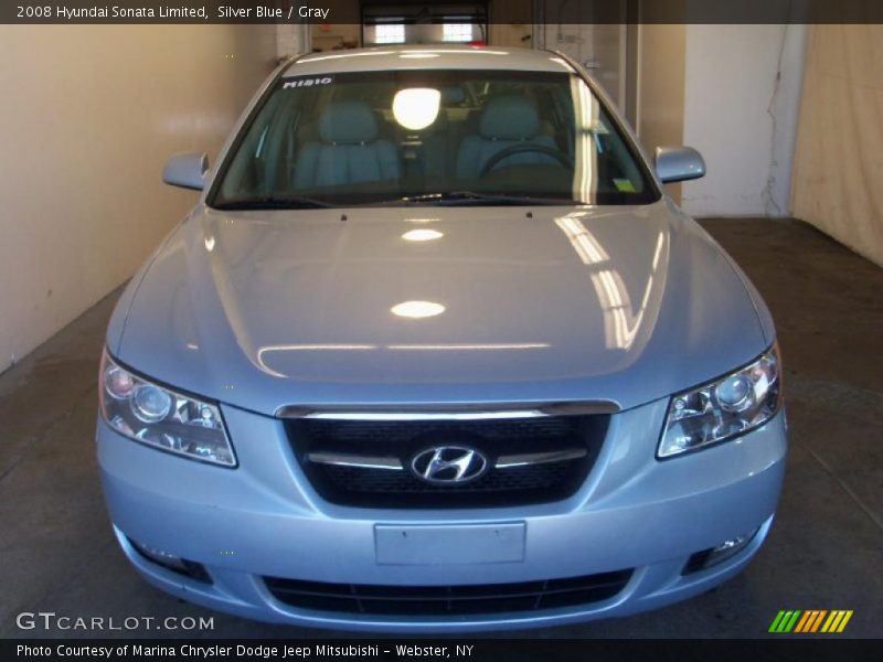 Silver Blue / Gray 2008 Hyundai Sonata Limited