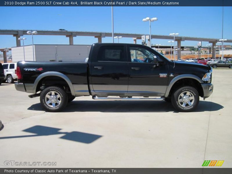 Brilliant Black Crystal Pearl / Dark Slate/Medium Graystone 2010 Dodge Ram 2500 SLT Crew Cab 4x4