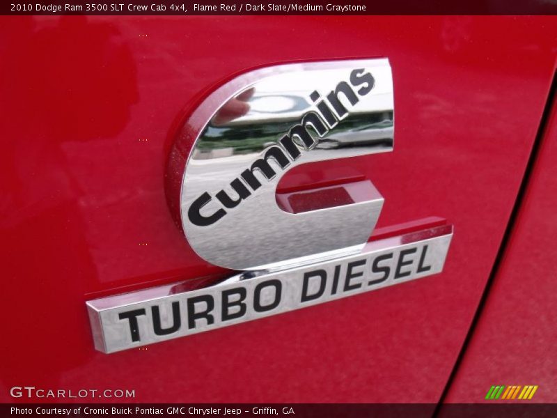 Flame Red / Dark Slate/Medium Graystone 2010 Dodge Ram 3500 SLT Crew Cab 4x4