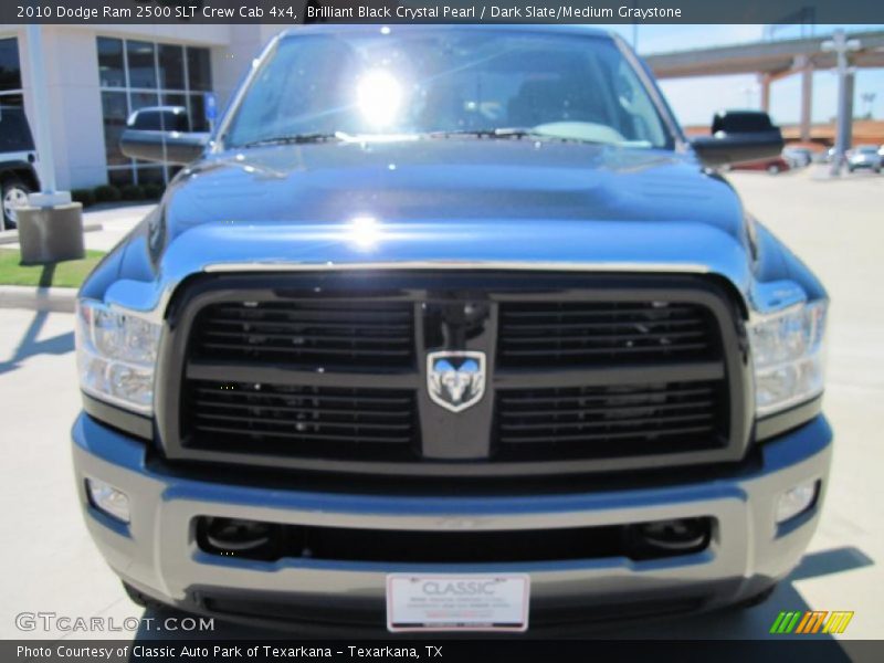 Brilliant Black Crystal Pearl / Dark Slate/Medium Graystone 2010 Dodge Ram 2500 SLT Crew Cab 4x4