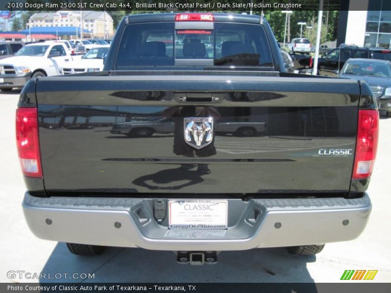 Brilliant Black Crystal Pearl / Dark Slate/Medium Graystone 2010 Dodge Ram 2500 SLT Crew Cab 4x4