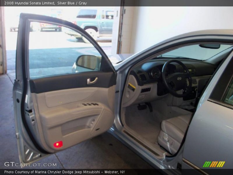 Silver Blue / Gray 2008 Hyundai Sonata Limited