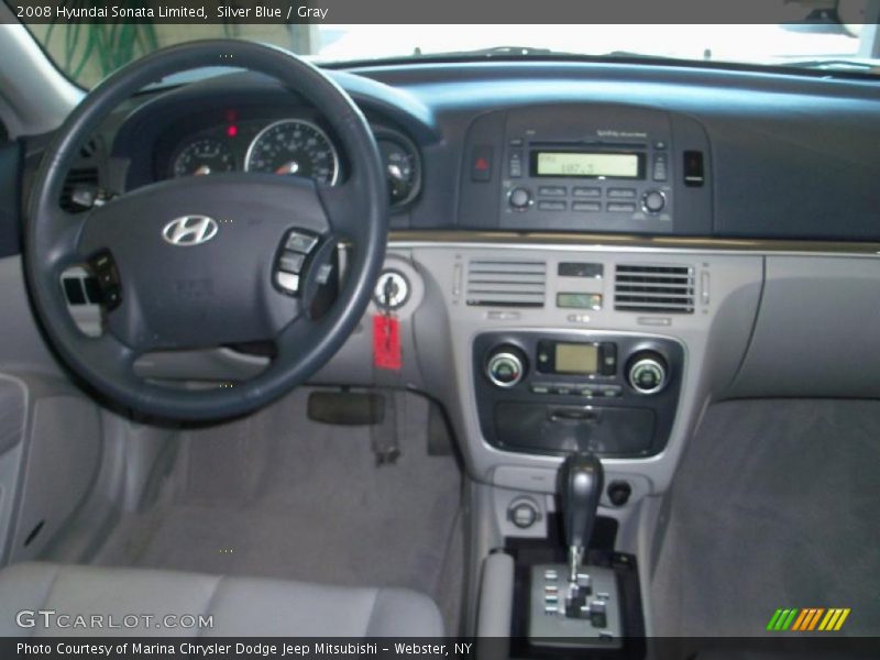 Silver Blue / Gray 2008 Hyundai Sonata Limited