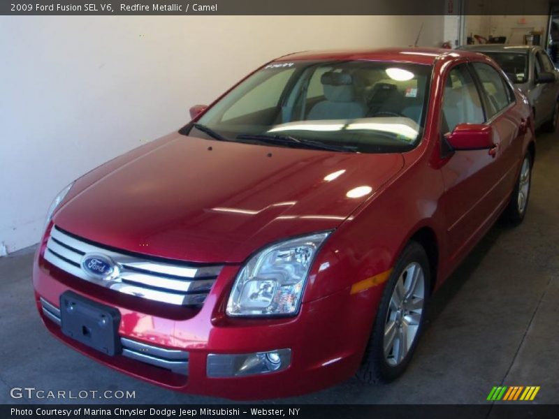 Redfire Metallic / Camel 2009 Ford Fusion SEL V6