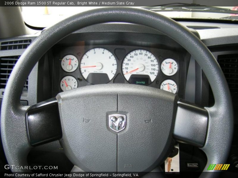 Bright White / Medium Slate Gray 2006 Dodge Ram 1500 ST Regular Cab