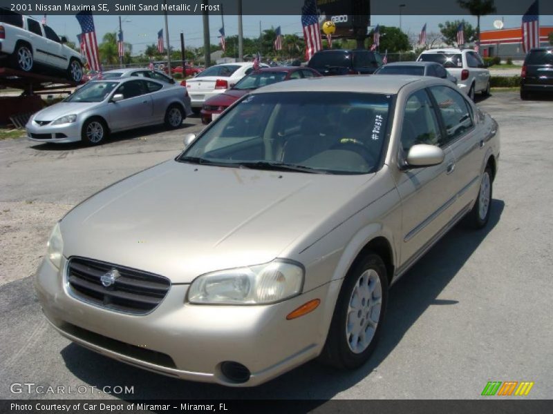 Sunlit Sand Metallic / Frost 2001 Nissan Maxima SE