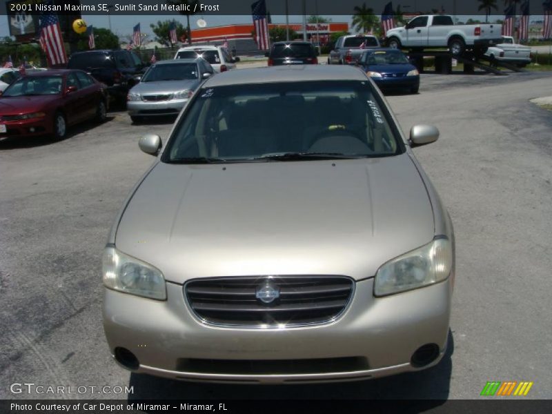 Sunlit Sand Metallic / Frost 2001 Nissan Maxima SE