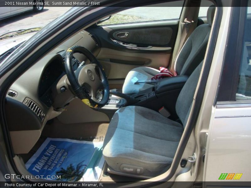 Sunlit Sand Metallic / Frost 2001 Nissan Maxima SE
