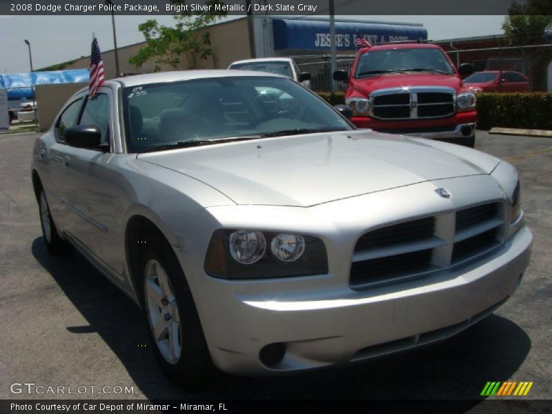 Bright Silver Metallic / Dark Slate Gray 2008 Dodge Charger Police Package