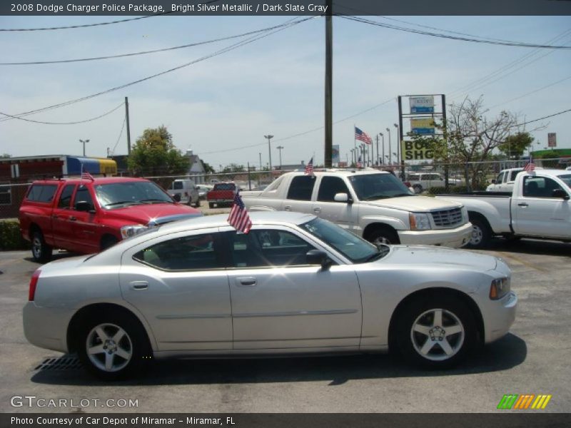 Bright Silver Metallic / Dark Slate Gray 2008 Dodge Charger Police Package