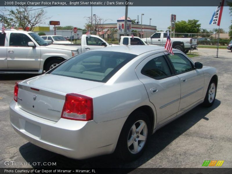 Bright Silver Metallic / Dark Slate Gray 2008 Dodge Charger Police Package