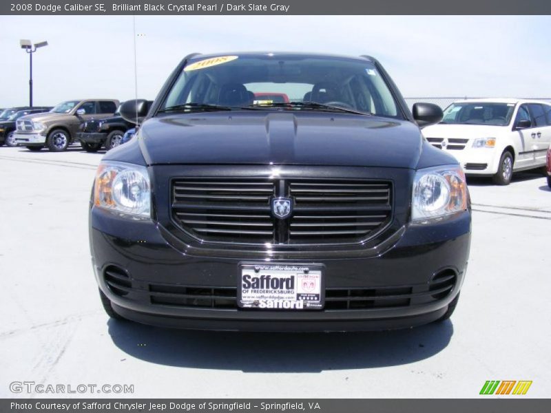 Brilliant Black Crystal Pearl / Dark Slate Gray 2008 Dodge Caliber SE