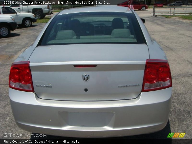 Bright Silver Metallic / Dark Slate Gray 2008 Dodge Charger Police Package