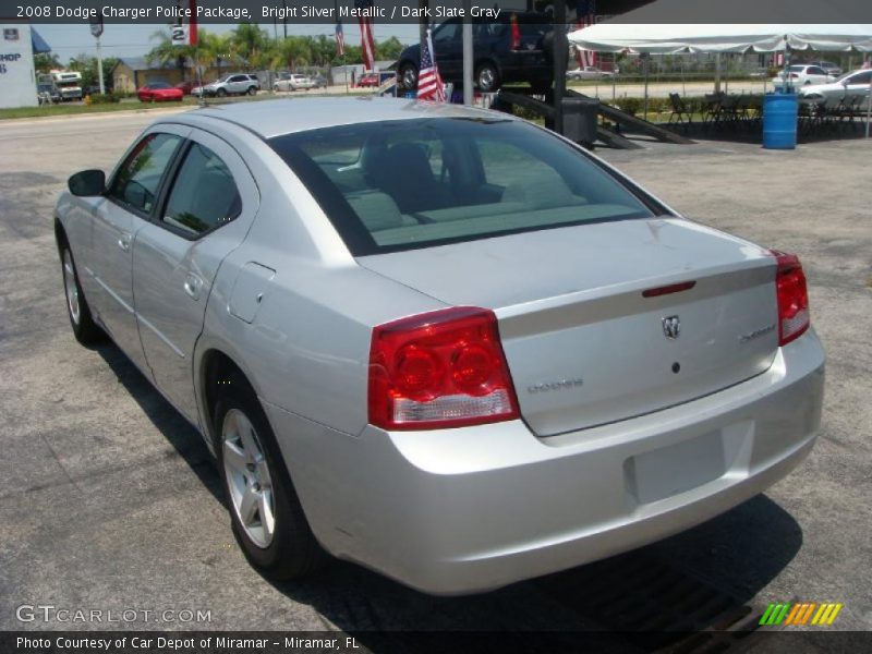 Bright Silver Metallic / Dark Slate Gray 2008 Dodge Charger Police Package