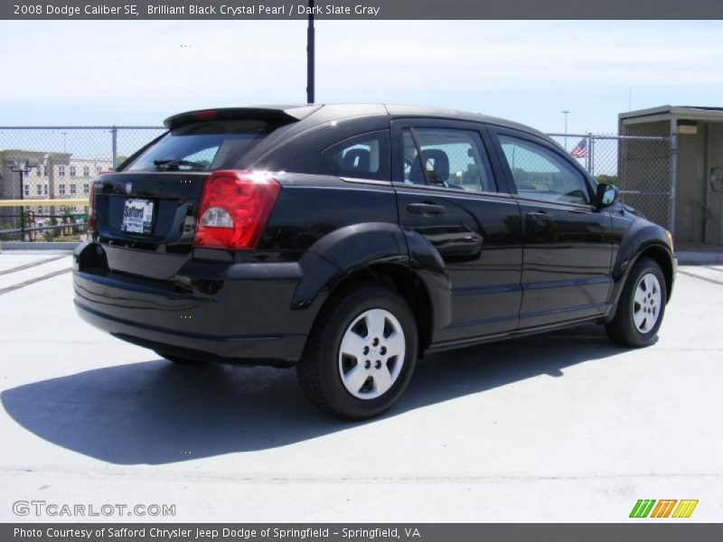 Brilliant Black Crystal Pearl / Dark Slate Gray 2008 Dodge Caliber SE