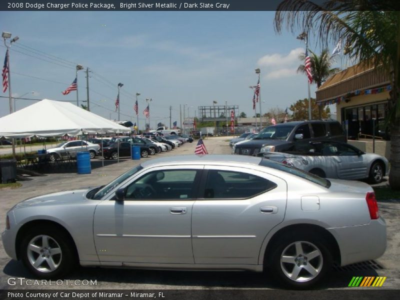 Bright Silver Metallic / Dark Slate Gray 2008 Dodge Charger Police Package