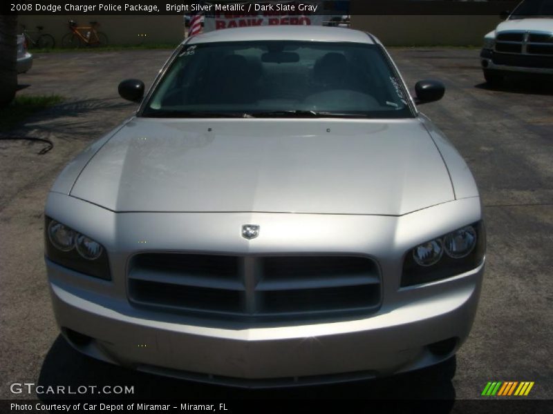 Bright Silver Metallic / Dark Slate Gray 2008 Dodge Charger Police Package