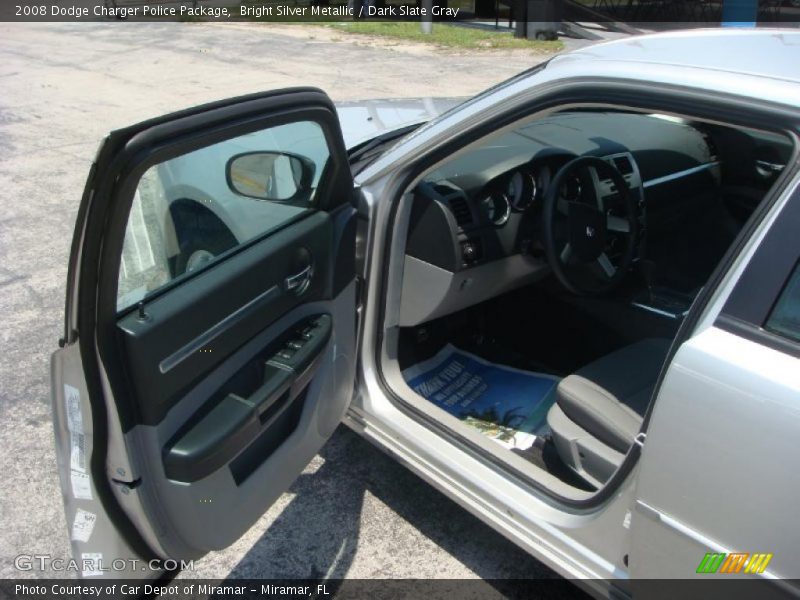 Bright Silver Metallic / Dark Slate Gray 2008 Dodge Charger Police Package