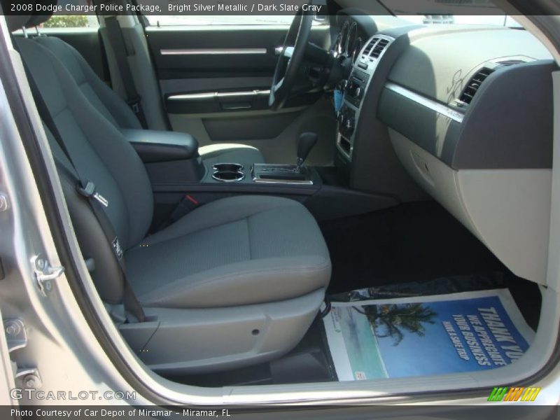 Bright Silver Metallic / Dark Slate Gray 2008 Dodge Charger Police Package