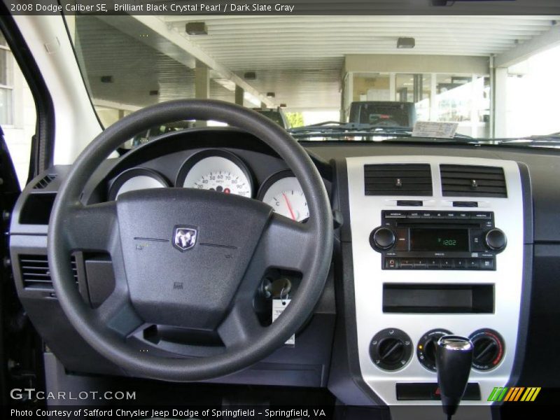 Brilliant Black Crystal Pearl / Dark Slate Gray 2008 Dodge Caliber SE