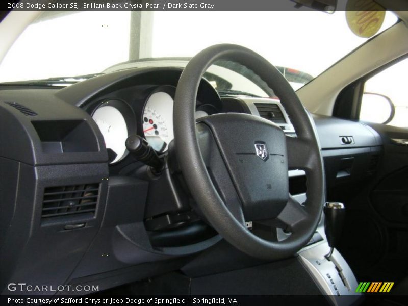 Brilliant Black Crystal Pearl / Dark Slate Gray 2008 Dodge Caliber SE