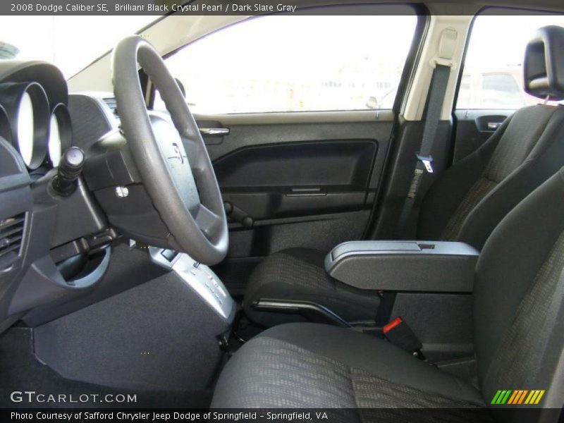 Brilliant Black Crystal Pearl / Dark Slate Gray 2008 Dodge Caliber SE