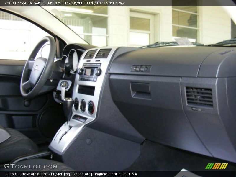 Brilliant Black Crystal Pearl / Dark Slate Gray 2008 Dodge Caliber SE