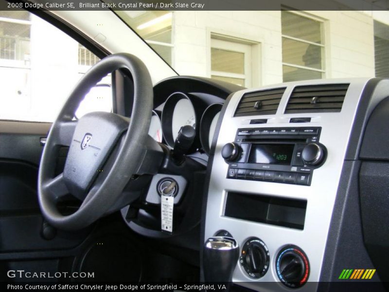 Brilliant Black Crystal Pearl / Dark Slate Gray 2008 Dodge Caliber SE