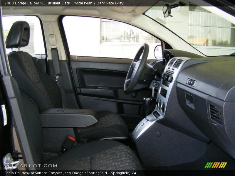 Brilliant Black Crystal Pearl / Dark Slate Gray 2008 Dodge Caliber SE