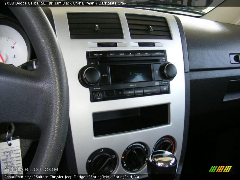 Brilliant Black Crystal Pearl / Dark Slate Gray 2008 Dodge Caliber SE