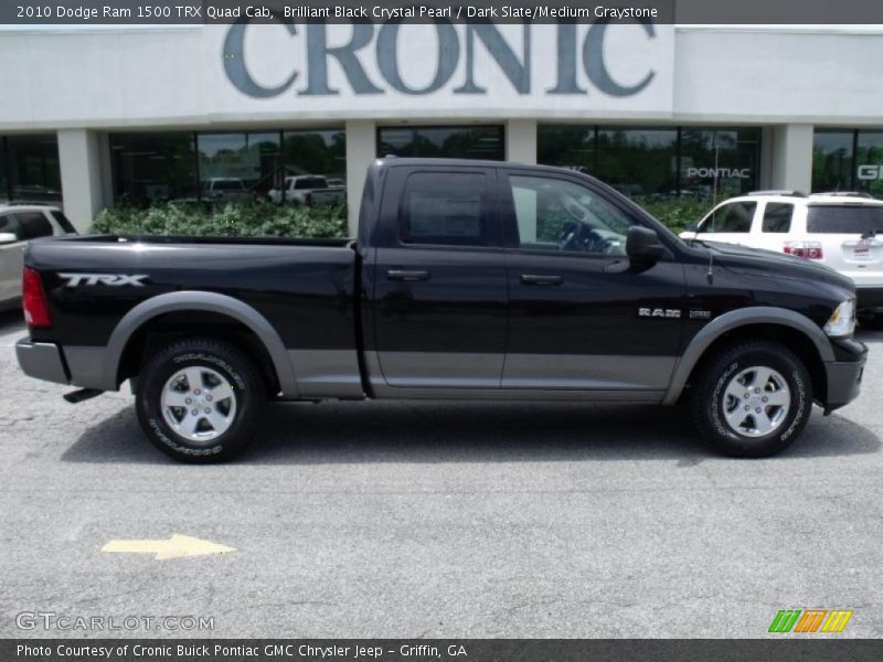 Brilliant Black Crystal Pearl / Dark Slate/Medium Graystone 2010 Dodge Ram 1500 TRX Quad Cab
