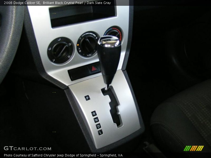 Brilliant Black Crystal Pearl / Dark Slate Gray 2008 Dodge Caliber SE
