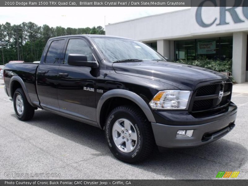 Brilliant Black Crystal Pearl / Dark Slate/Medium Graystone 2010 Dodge Ram 1500 TRX Quad Cab