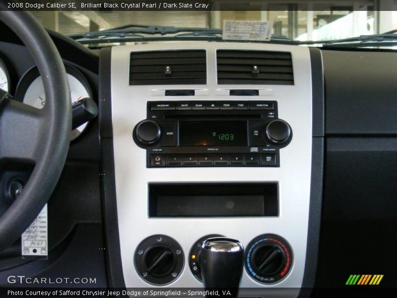 Brilliant Black Crystal Pearl / Dark Slate Gray 2008 Dodge Caliber SE