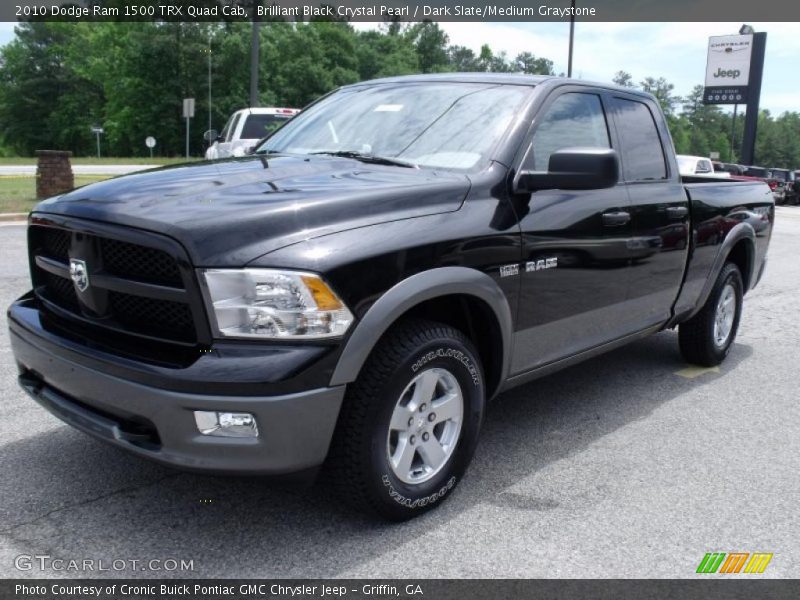Brilliant Black Crystal Pearl / Dark Slate/Medium Graystone 2010 Dodge Ram 1500 TRX Quad Cab