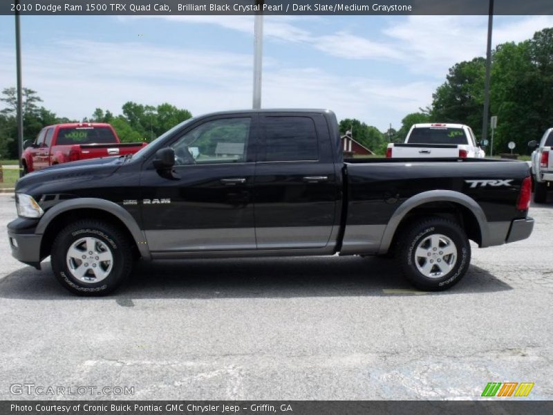 Brilliant Black Crystal Pearl / Dark Slate/Medium Graystone 2010 Dodge Ram 1500 TRX Quad Cab