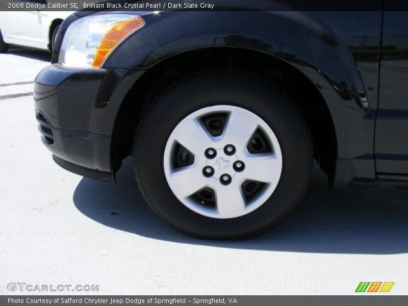 Brilliant Black Crystal Pearl / Dark Slate Gray 2008 Dodge Caliber SE