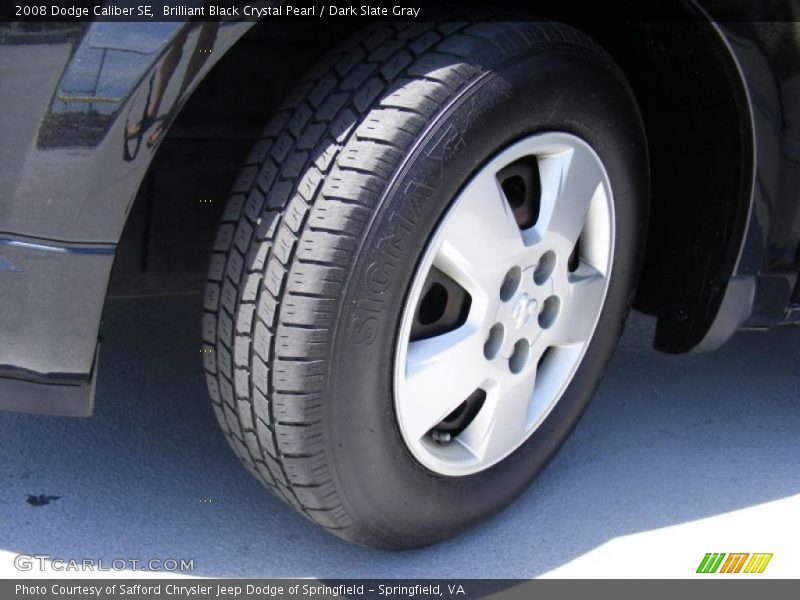 Brilliant Black Crystal Pearl / Dark Slate Gray 2008 Dodge Caliber SE