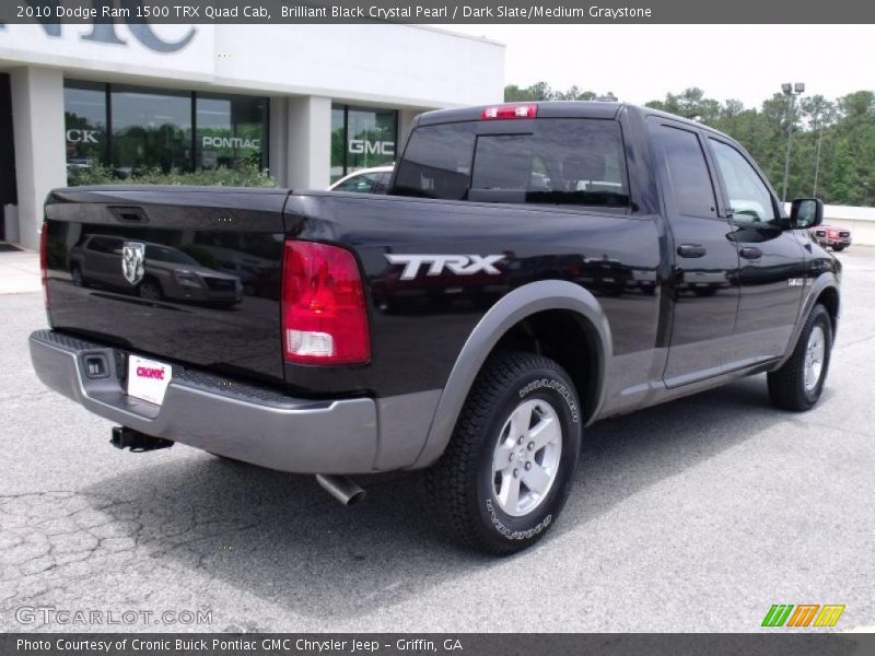 Brilliant Black Crystal Pearl / Dark Slate/Medium Graystone 2010 Dodge Ram 1500 TRX Quad Cab