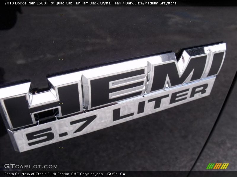 Brilliant Black Crystal Pearl / Dark Slate/Medium Graystone 2010 Dodge Ram 1500 TRX Quad Cab