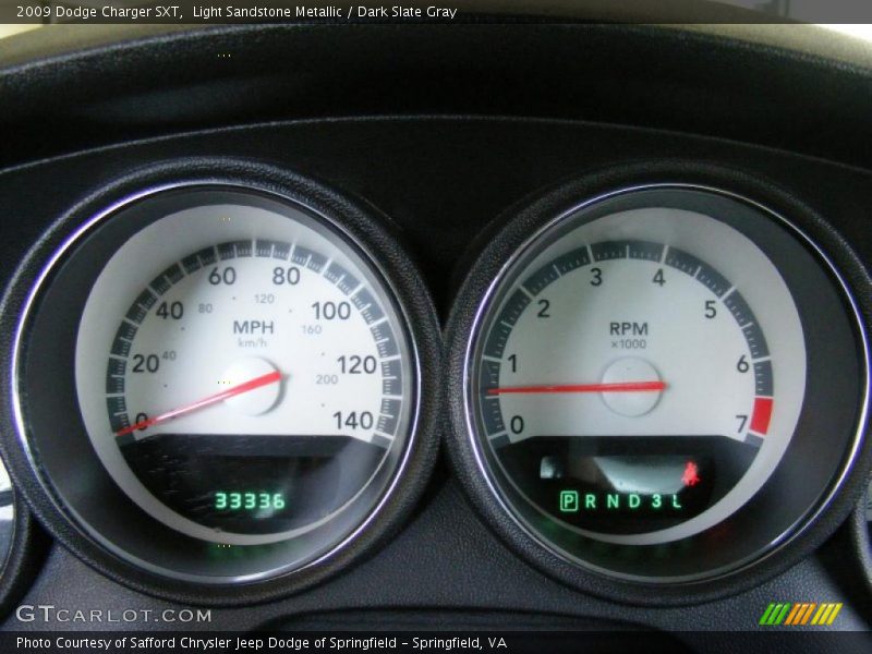 Light Sandstone Metallic / Dark Slate Gray 2009 Dodge Charger SXT