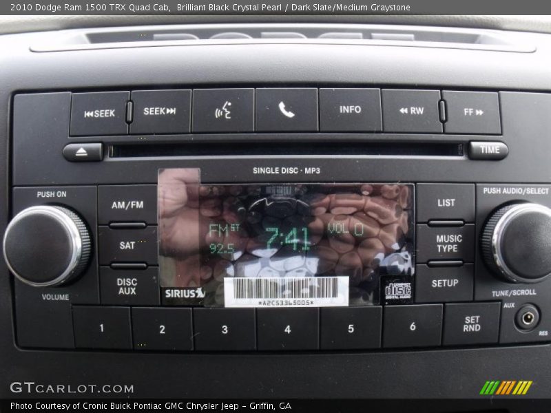 Brilliant Black Crystal Pearl / Dark Slate/Medium Graystone 2010 Dodge Ram 1500 TRX Quad Cab