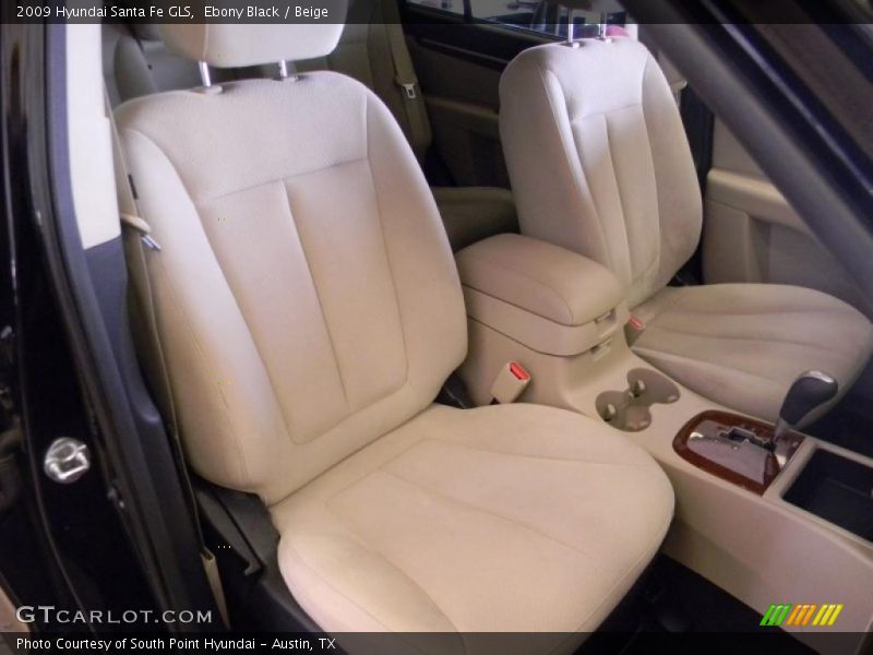 Ebony Black / Beige 2009 Hyundai Santa Fe GLS