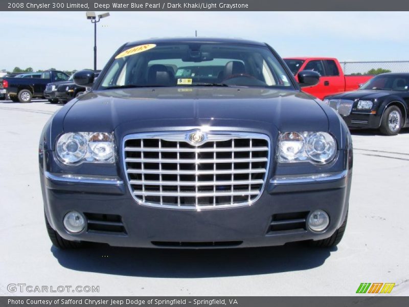Deep Water Blue Pearl / Dark Khaki/Light Graystone 2008 Chrysler 300 Limited