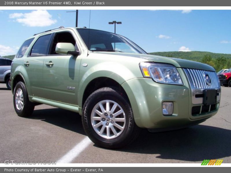 Kiwi Green / Black 2008 Mercury Mariner V6 Premier 4WD