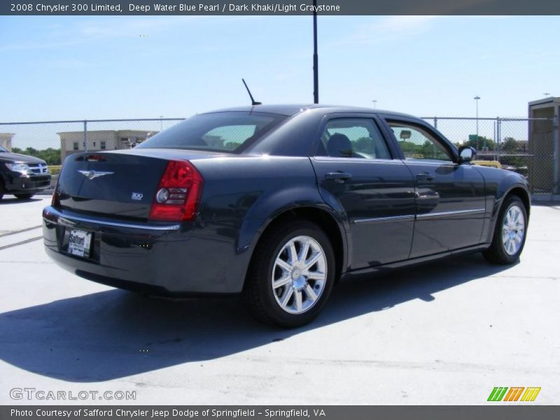 Deep Water Blue Pearl / Dark Khaki/Light Graystone 2008 Chrysler 300 Limited