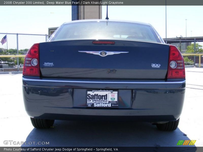 Deep Water Blue Pearl / Dark Khaki/Light Graystone 2008 Chrysler 300 Limited